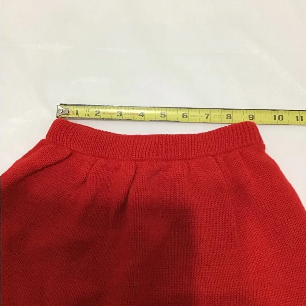 Mc kids Red Girls 2 Piece Sweater Skirt Set Size Small